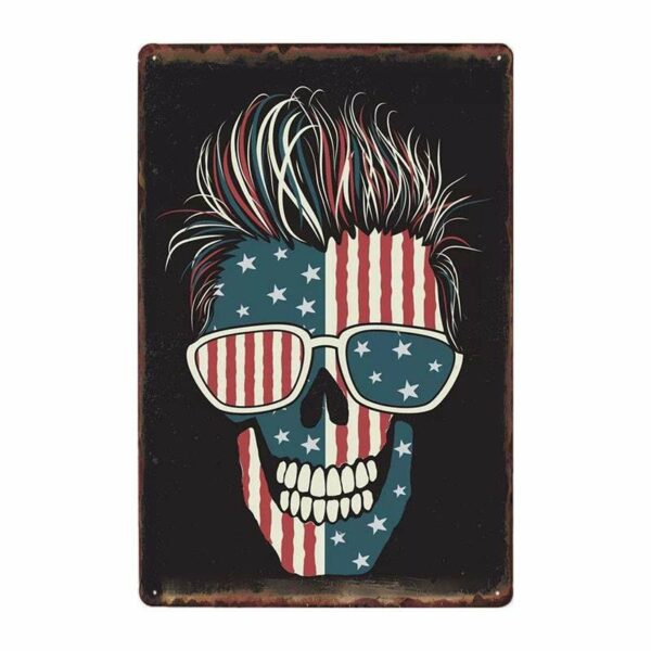 American Skull Poster