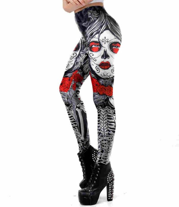 Santa Muerte Leggings