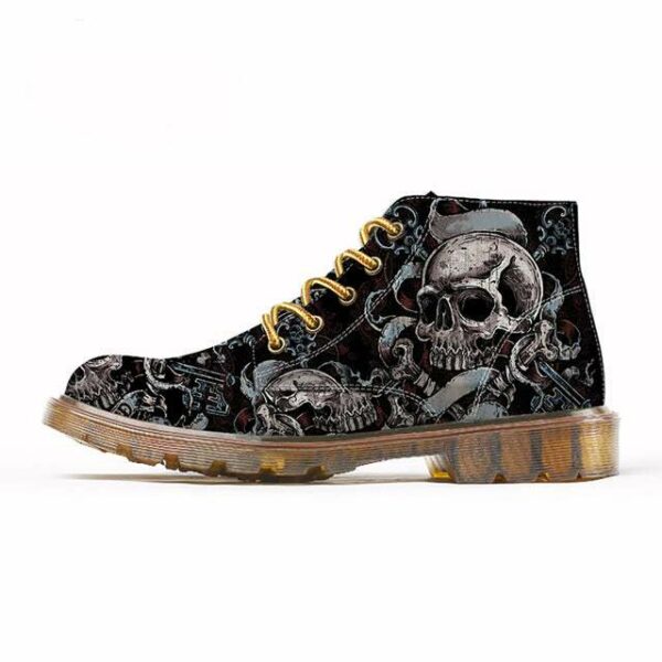 Shoes and skull