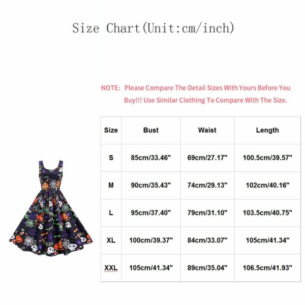 Halloween Skeleton Dress - Image 3
