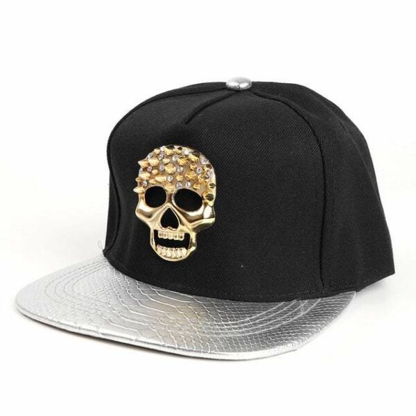 Gold skull cap